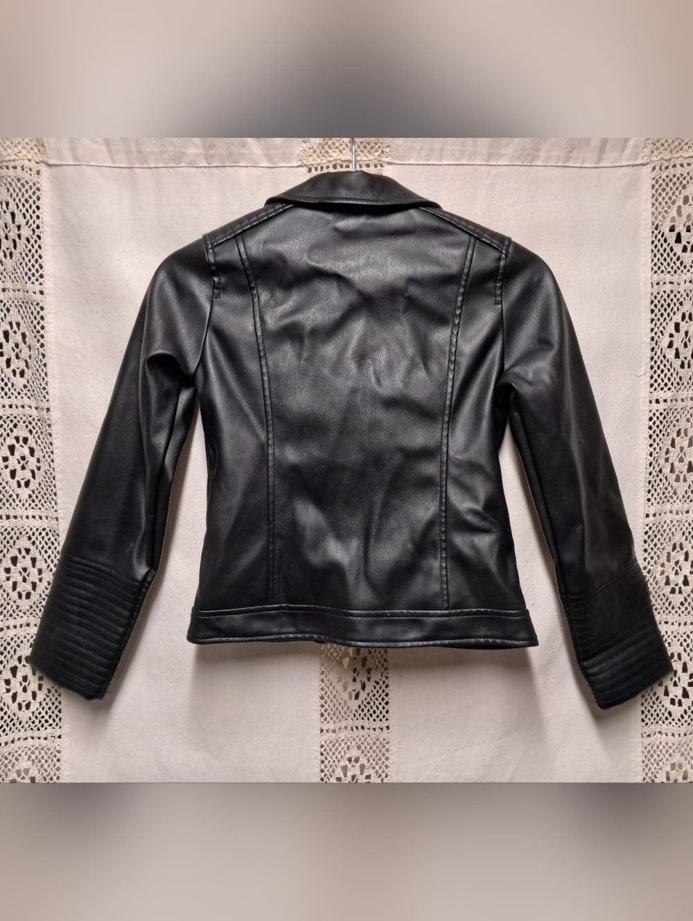 Art Class Faux Leather Jacket Youth Size M 7/8 - Picture 3 of 6